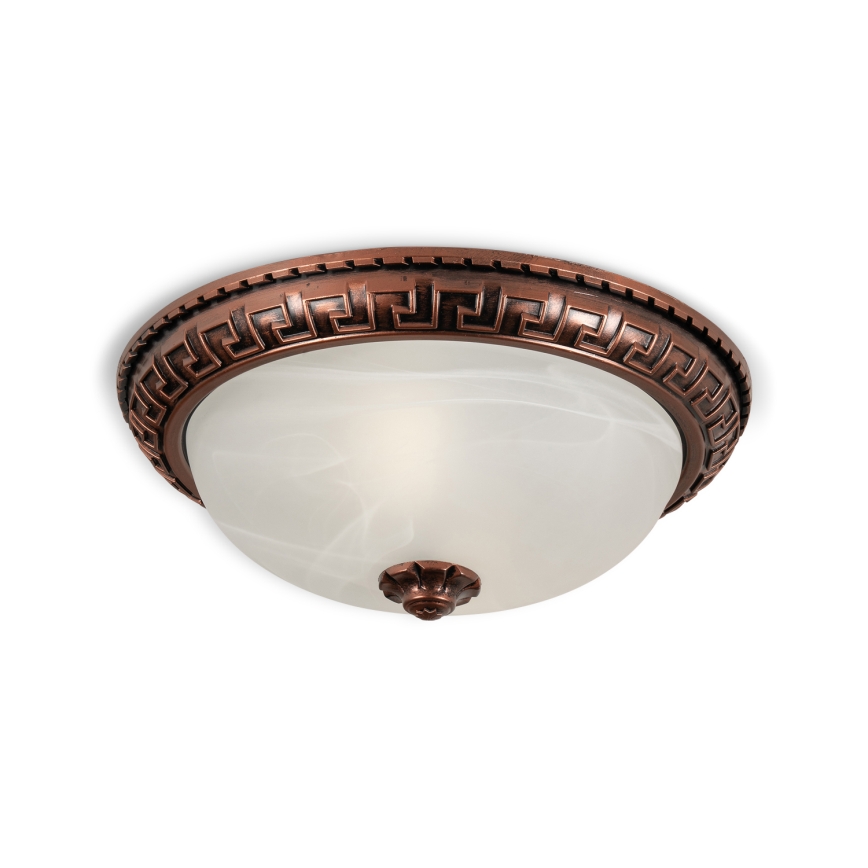 Brilagi - Luminária de teto FRESCO 2xE27/40W/230V Ø 30 cm cobre