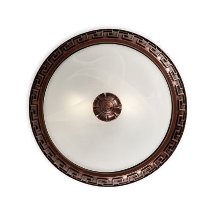 Brilagi - Luminária de teto FRESCO 2xE27/40W/230V Ø 30 cm cobre