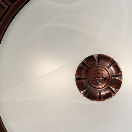 Brilagi - Luminária de teto FRESCO 2xE27/40W/230V Ø 30 cm cobre