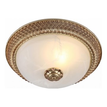 Brilagi - Luminária de teto FRESCO 2xE27/40W/230V Ø 30 cm dourada