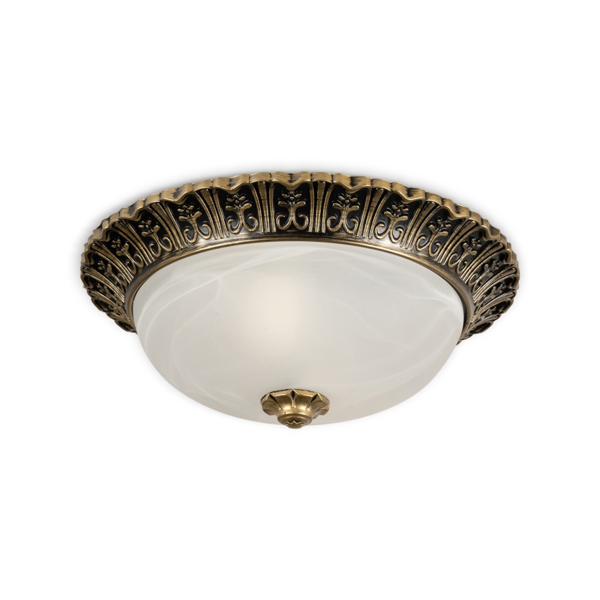 Brilagi - Luminária de teto FRESCO 2xE27/40W/230V Ø 30 cm dourada