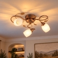 BRILAGI - Luminária de teto GRACE 3xE27/40W/230V diâmetro 53 cm pátina/cobre