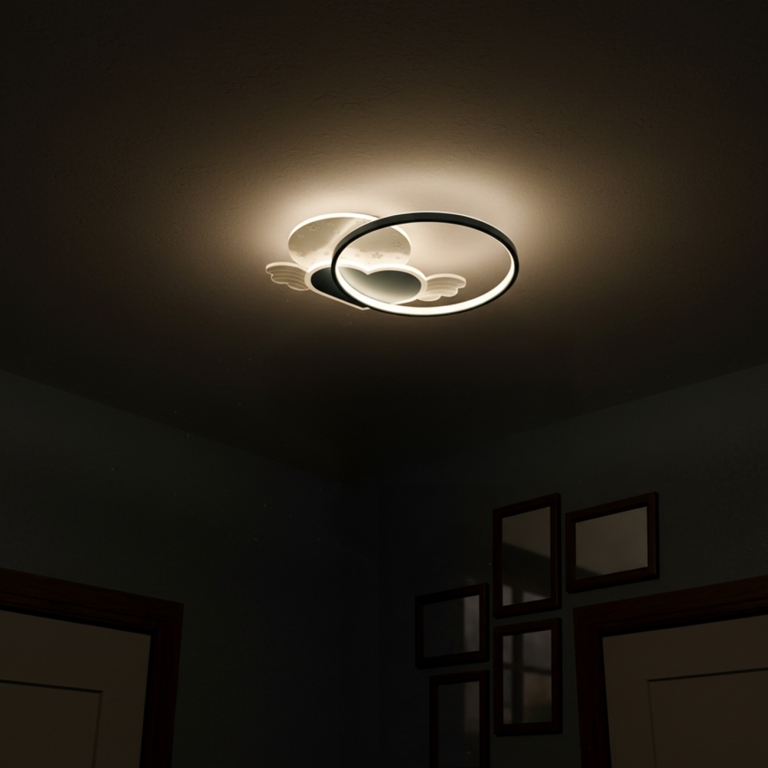 Brilagi - Luminária de teto infantil LOVE LED/48W/230V 3000/4500/6000K azul