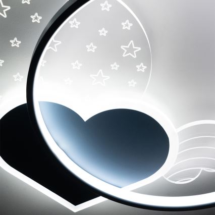 Brilagi - Luminária de teto infantil LOVE LED/48W/230V 3000/4500/6000K azul