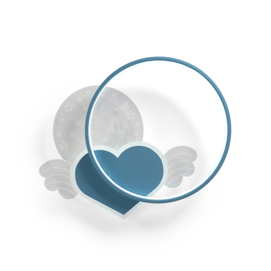 Brilagi - Luminária de teto infantil LOVE LED/48W/230V 3000/4500/6000K azul