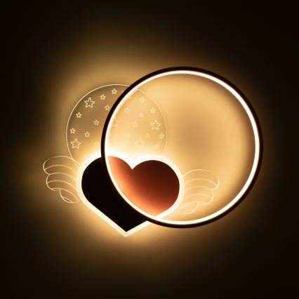 Brilagi - Luminária de teto infantil LOVE LED/48W/230V 3000/4500/6000K rosa