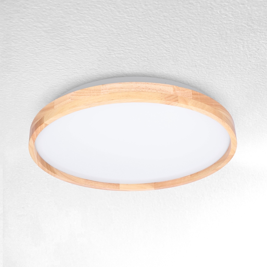 Brilagi - Plafon LED ALSON LED/24W/230V, diâmetro 29,5 cm, carvalho