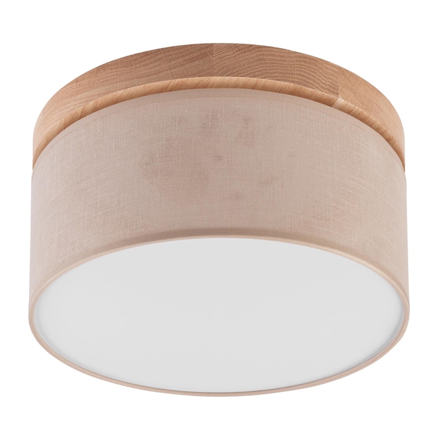 Brilagi - Luminária de Teto LED BELLADONNA 1xE27/15W/230V diâmetro 30 cm bege/carvalho