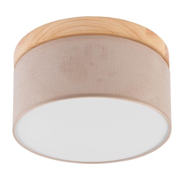 Brilagi - Luminária de Teto LED BELLADONNA 1xE27/15W/230V diâmetro 30 cm bege/pinho