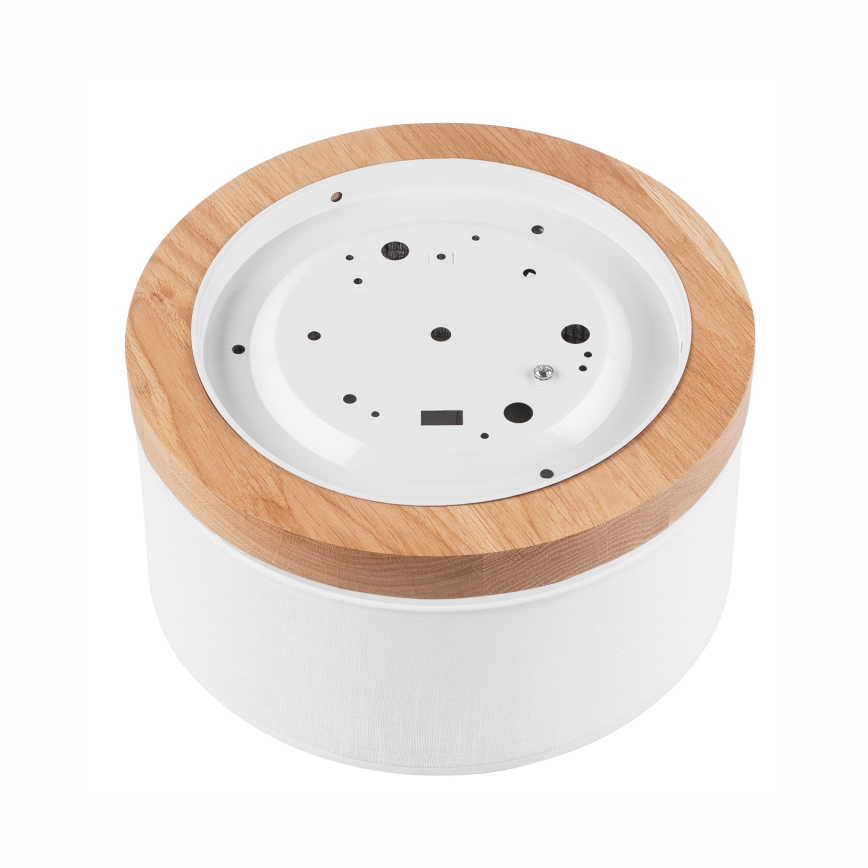 Brilagi - Luminária de Teto LED BELLADONNA 1xE27/15W/230V diâmetro 30 cm branco/carvalho