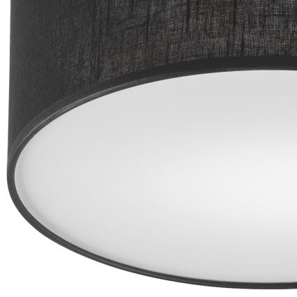 Brilagi - Luminária de Teto LED BELLADONNA 1xE27/15W/230V diâmetro 30 cm preto/carvalho
