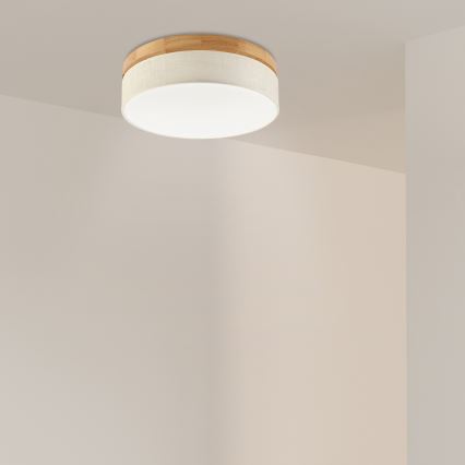 Brilagi - Luminária de teto LED BELLADONNA LED/36W/230V Ø 40 cm creme/carvalho