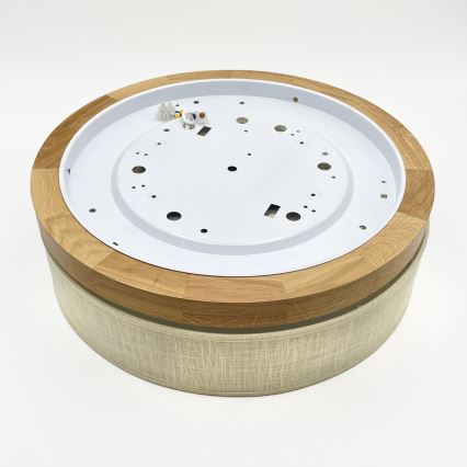 Brilagi - Luminária de teto LED BELLADONNA LED/36W/230V Ø 40 cm creme/carvalho