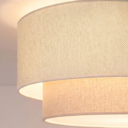 Brilagi - Luminária de Teto LED BOHO ECO 1xE27/10W/230V Ø 40 cm creme