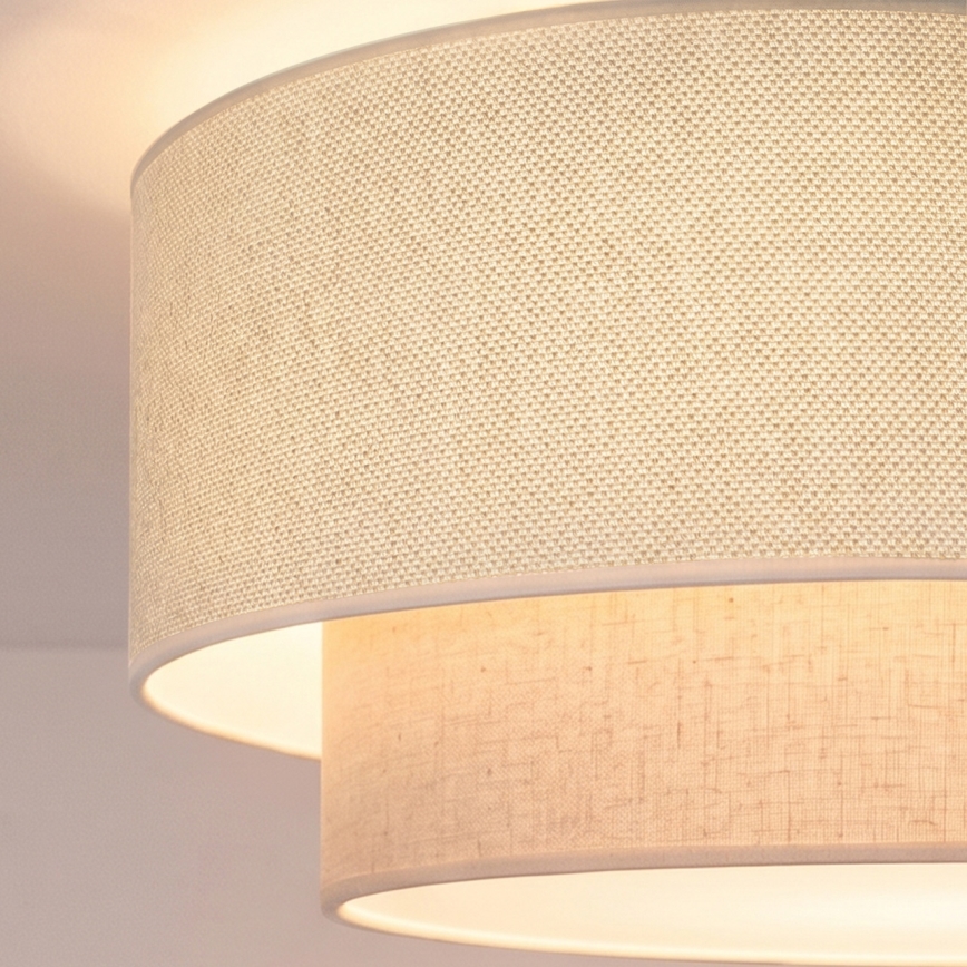 Brilagi - Luminária de Teto LED BOHO ECO 1xE27/10W/230V Ø 40 cm creme