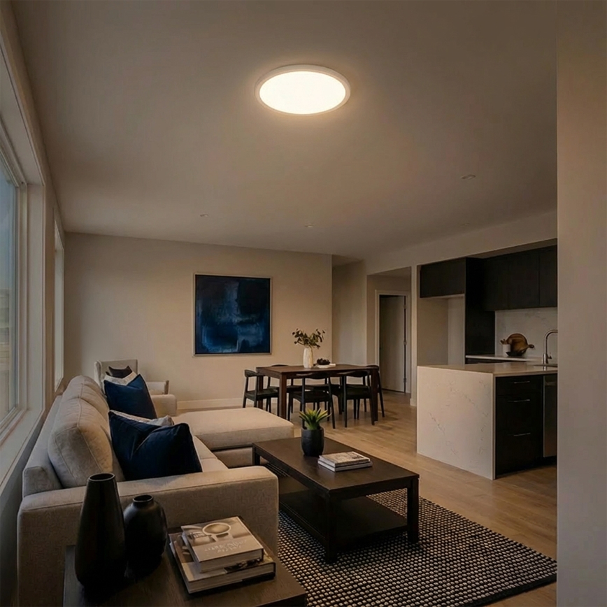 Brilagi - Luminária de teto LED CARLOS LED/24W/230V diâmetro 40 cm branca