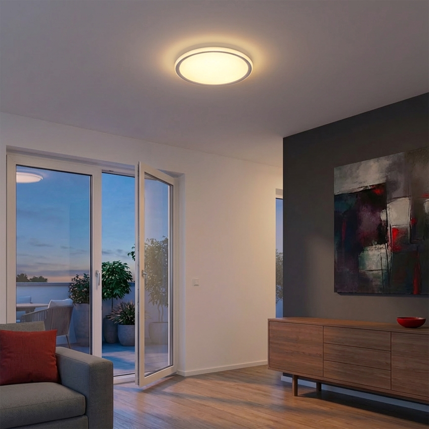 Brilagi - Luminária de teto LED CARLOS LED/24W/230V diâmetro 40 cm branca
