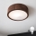 Brilagi - Luminária de teto LED CARVALHO 1xE27/15W/230V acabamento carvalho/nogueira Ø 27 cm