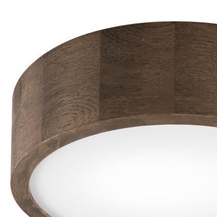 Brilagi - Luminária de teto LED CARVALHO 1xE27/15W/230V acabamento carvalho/nogueira Ø 27 cm
