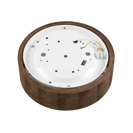 Brilagi - Luminária de teto LED CARVALHO 1xE27/15W/230V acabamento carvalho/nogueira Ø 27 cm