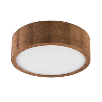 Brilagi - Luminária de Teto LED CARVALHO 1xE27/15W/230V carvalho/cerejeira Ø 27 cm