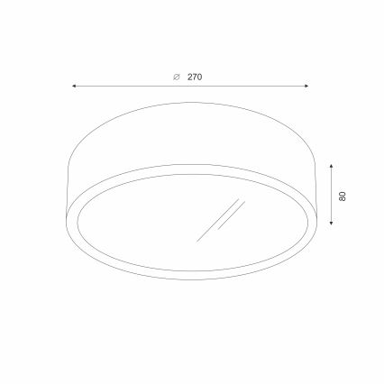 Brilagi - Luminária de Teto LED CARVALHO 1xE27/15W/230V carvalho/cerejeira Ø 27 cm