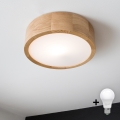 Brilagi - Luminária de Teto LED CARVALHO 1xE27/60W/230V carvalho diâmetro 27,5 cm