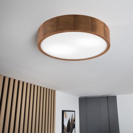 Brilagi - Plafon LED CARVALHO 2xE27/60W/230V carvalho cerejeira diâmetro 37 cm