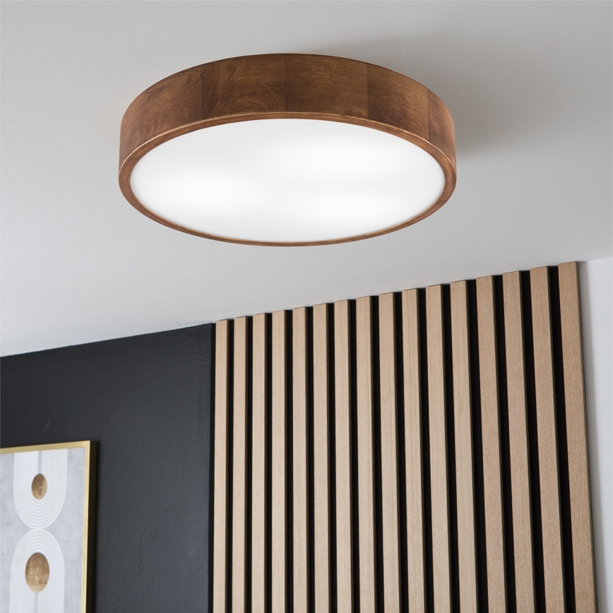Brilagi - Luminária de teto LED CARVALHO 3xE27/15W/230V carvalho/cerejeira Ø 47 cm