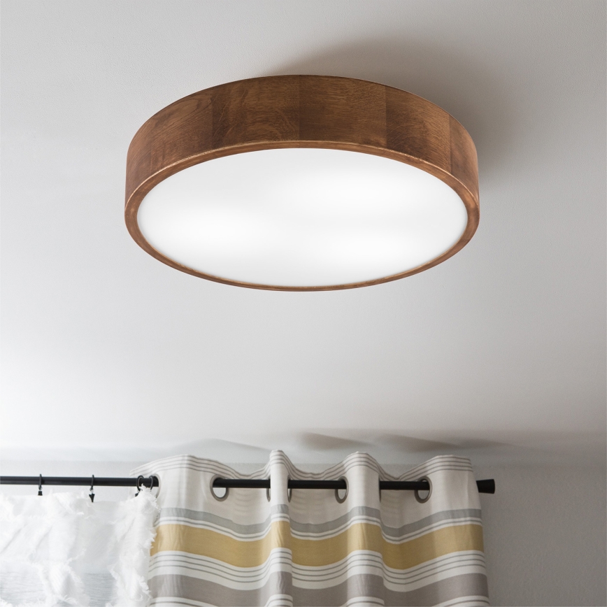 Brilagi - Luminária de teto LED CARVALHO 3xE27/15W/230V carvalho/cerejeira Ø 47 cm