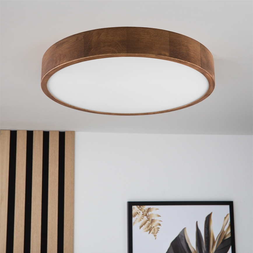 Brilagi - Luminária de Teto LED CARVALHO 3xE27/60W/230V carvalho cereja diâmetro 47 cm