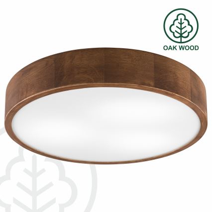 Brilagi - Luminária de Teto LED CARVALHO 3xE27/60W/230V carvalho cereja diâmetro 47 cm