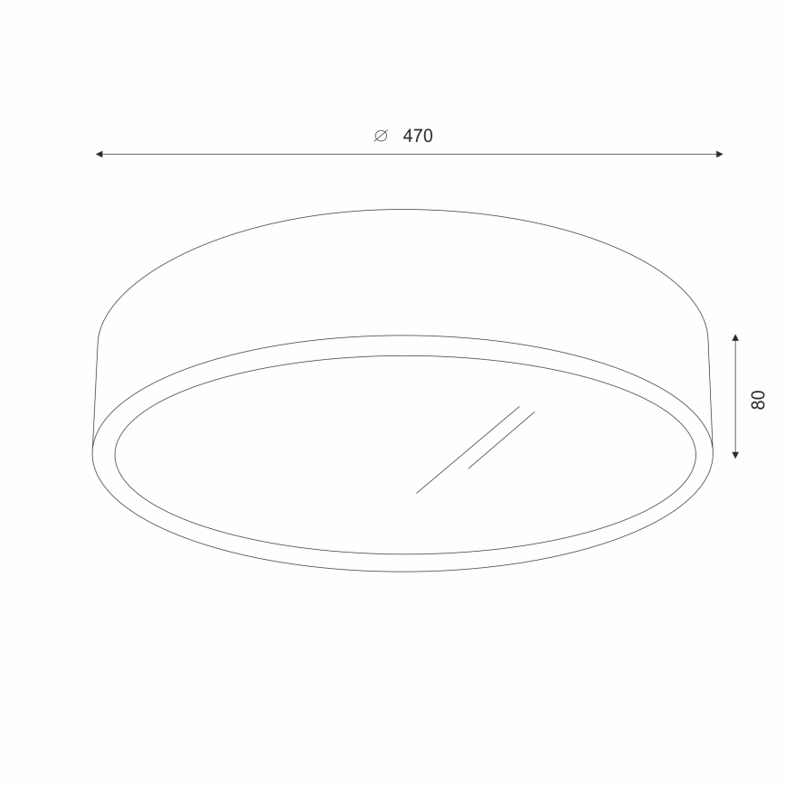 Brilagi - Luminária de Teto LED CARVALHO 3xE27/60W/230V carvalho cereja diâmetro 47 cm