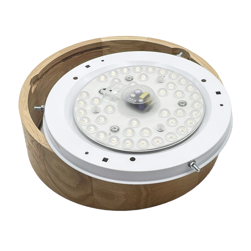 Brilagi - Luminária de teto LED CARVALHO LED/20W/230V, acabamento carvalho, Ø 27,5 cm