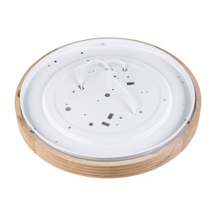 Brilagi - Candeeiro de tecto LED CARVALHO MODERN SLIM 3xE27/60W/230V, diâmetro 47,5 cm, acabamento carvalho