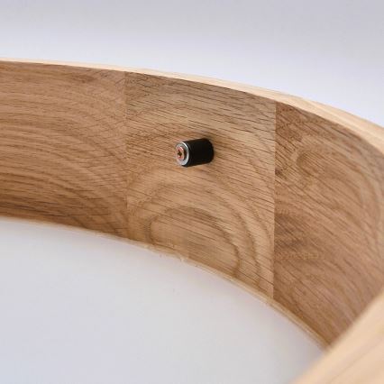 Brilagi - Luminária de Teto LED CARVALHO SLIM 1xE27/60W/230V carvalho diâmetro 27 cm