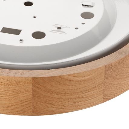 Brilagi - Luminária de Teto LED CARVALHO SLIM 1xE27/60W/230V carvalho diâmetro 27 cm