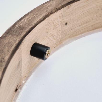 Brilagi - Luminária de Teto LED CARVALHO SLIM 1xE27/60W/230V carvalho nogueira diâmetro 27 cm