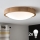 Brilagi - Luminária de teto LED CARVALHO SLIM 2xE27/15W/230V acabamento carvalho diâm. 37 cm