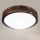 Brilagi - Luminária de teto LED CARVALHO SLIM SMOKEY LED/20W/230V, acabamento carvalho, diâmetro 27,5 cm