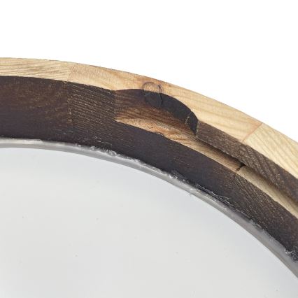 Brilagi - Luminária de teto LED CARVALHO SLIM SMOKEY LED/20W/230V, acabamento carvalho, diâmetro 27,5 cm