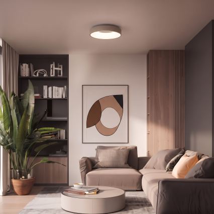 BRILAGI - Candeeiro de teto LED dimerizável FALCON II LED/67W/230V 3000-6500K Ø 40 cm bege + controlo remoto