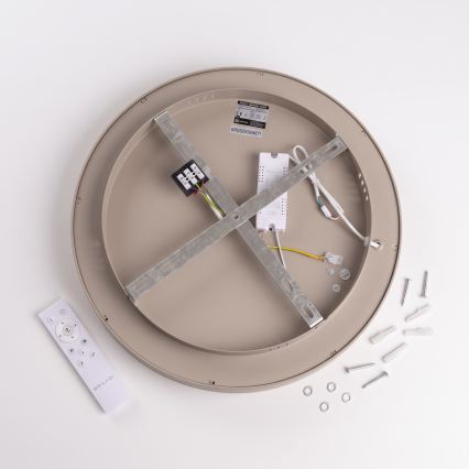 BRILAGI - Candeeiro de teto LED dimerizável FALCON II LED/67W/230V 3000-6500K Ø 40 cm bege + controlo remoto