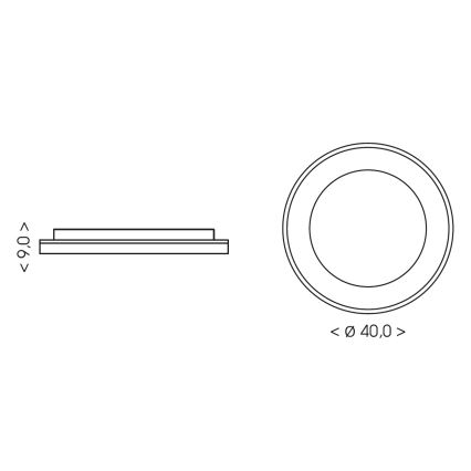 BRILAGI - Candeeiro de teto LED dimerizável FALCON II LED/67W/230V 3000-6500K Ø 40 cm bege + controlo remoto