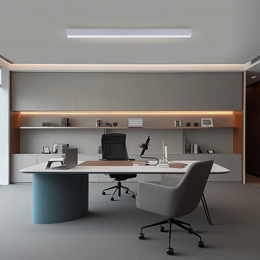 Brilagi - Candeeiro de tecto LED dimerizável SLEEKLINE SMART LED/40W/230V 3000-6000K Wi-Fi Tuya prateado + controlo remoto