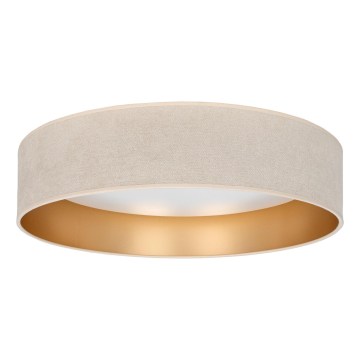 Brilagi - Luminária de teto LED dimável VELVET SMARTIX LED/24W/230V 3000–6000K Ø 45 cm creme/dourado Wi‑Fi Tuya Beacon + comando remoto