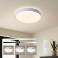 Brilagi - Luminária de teto LED dimerizável CORVO LED/54W/230V 3000-6000K branca Ø 40 cm + comando remoto