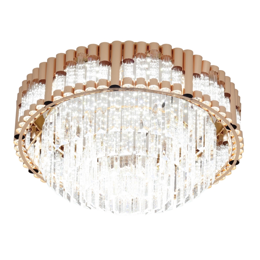 Brilagi - Luminária de teto LED dimerizável CROWN LED/41W/230V 3000-6000K Ø 48 cm dourada + comando remoto