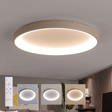 BRILAGI - Luminária de teto LED dimerizável FALCON II LED/108W/230V 3000-6500K diâmetro 80 cm branco/bege + controlo remoto