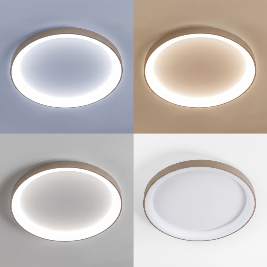 BRILAGI - Luminária de teto LED dimerizável FALCON II LED/108W/230V 3000-6500K diâmetro 80 cm branco/bege + controlo remoto
